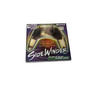Microsoft Sidewinder Plug Play PC Game Pad Green USB Original Box Vintage Sealed